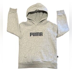 PUMA Boys Gray Pullover Hoodie Sweatshirt Size Small 7-8